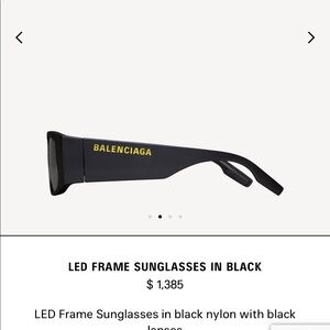 Balenciaga LED sunglasses